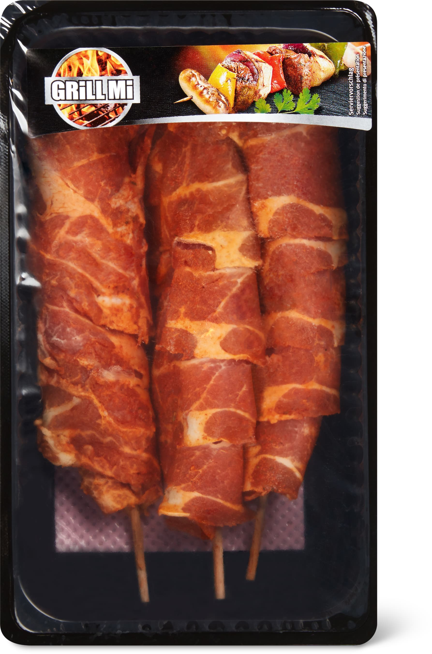 Spiedini di carne arrotolata